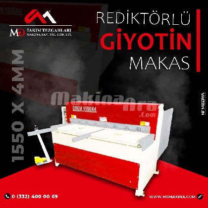 LRGM 1550 x 4mm Rediktörlü Giyotin Makas - Guillotine Machines