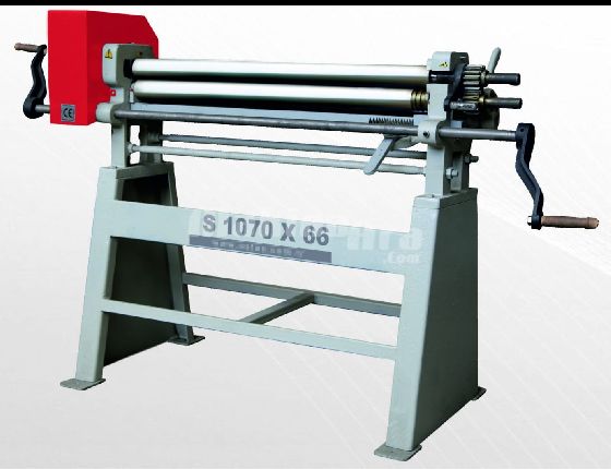 1070 x 66 x 3 Toplu Asimetrik Manuel Sehbalı Silindir Makinası