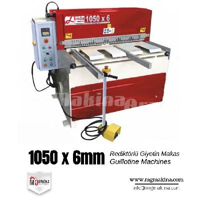 LRGM 1050 x 6mm Rediktörlü Giyotin Makas - Guillotine Machines